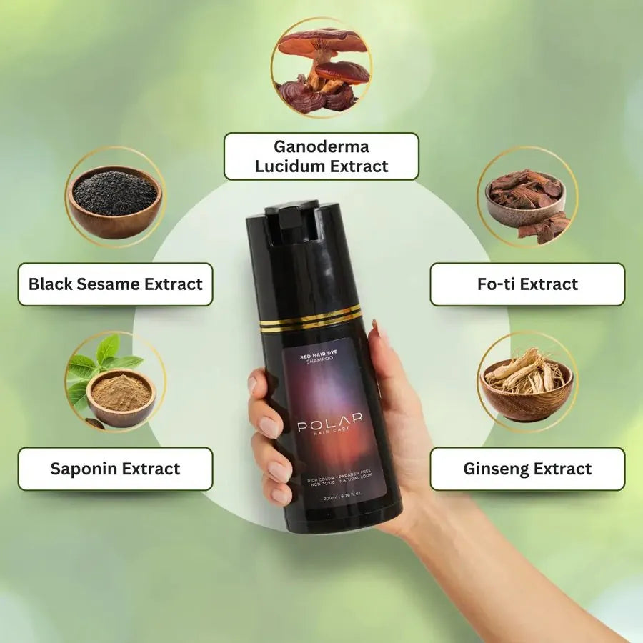 Polar Shampoo with its five plant extracts