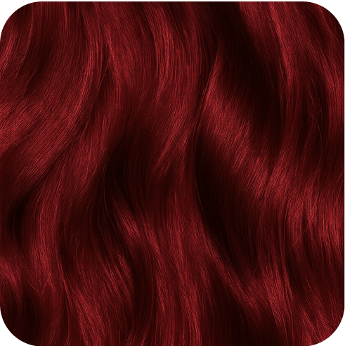 Close-up of red hair with a dark background