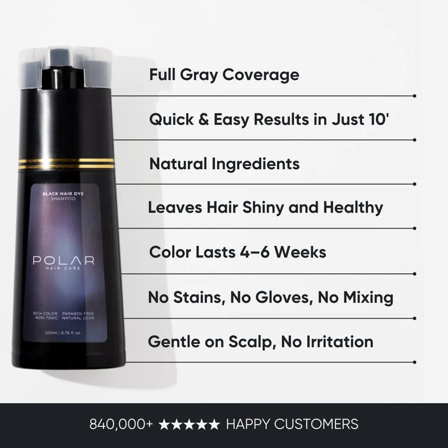 Instant Dye Shampoo, Black