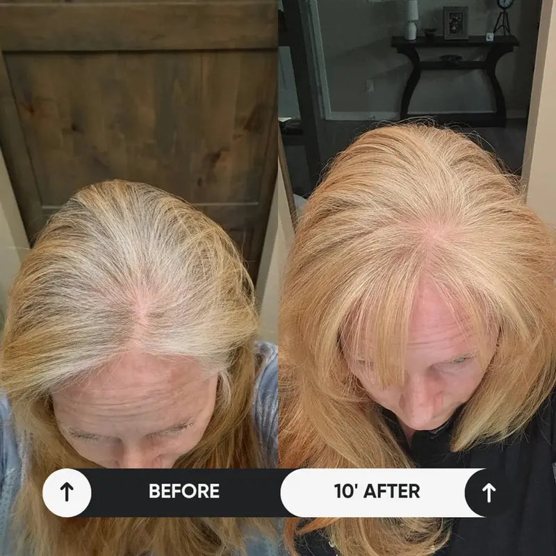 Before and after with Polar Blonde